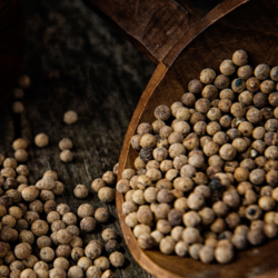 Pimenta do reino em recipiente